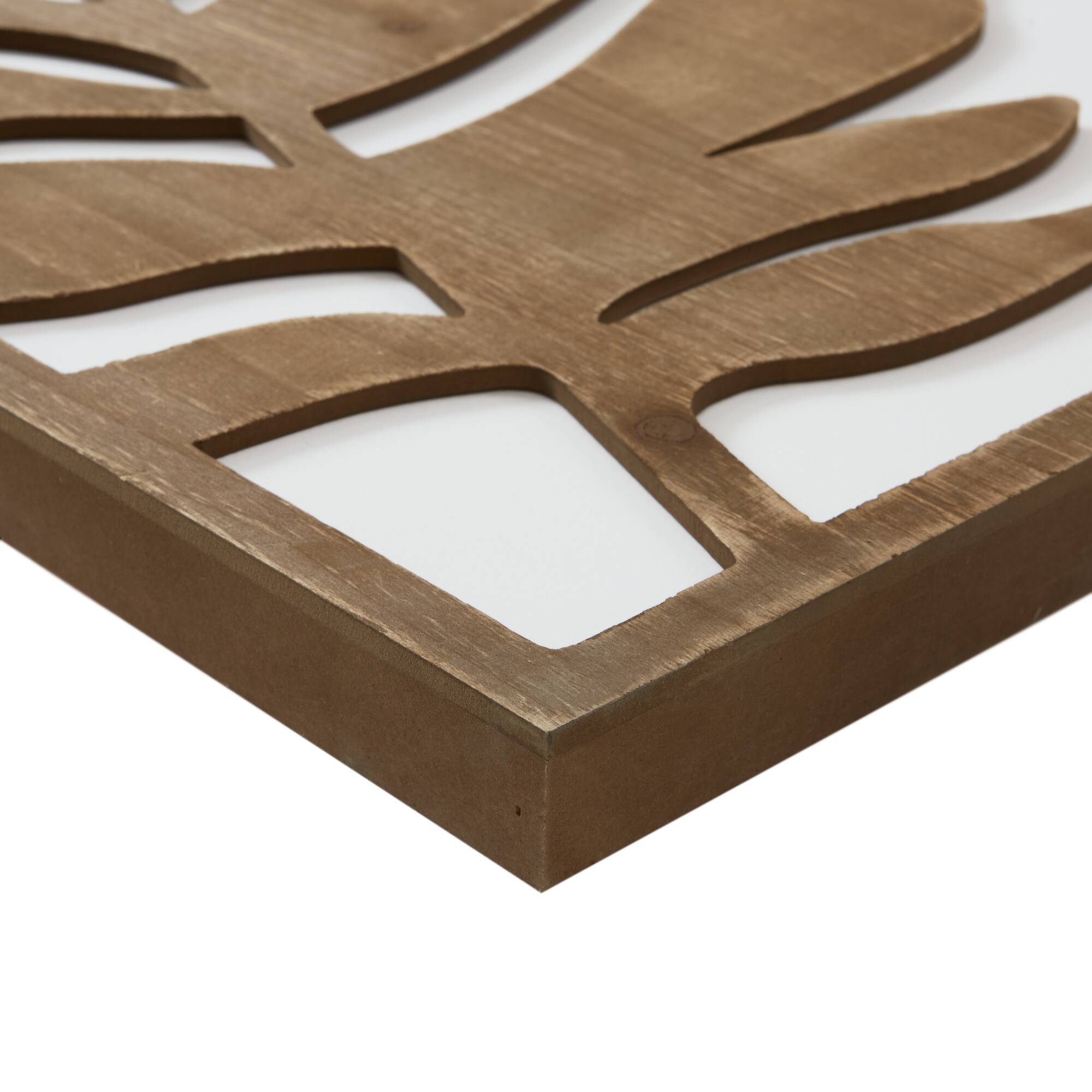 Birch Botanical Two-tone Wood Panel Wall Décor Set Wall Decor