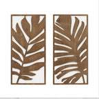 Birch Botanical Two-tone Wood Panel Wall Décor Set Wall Decor