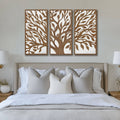 Birch Botanical Two-tone Wood Panel Wall Décor Set Wall Decor