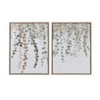 Eucalyptus 2-piece Framed Canvas Wall Decor Set