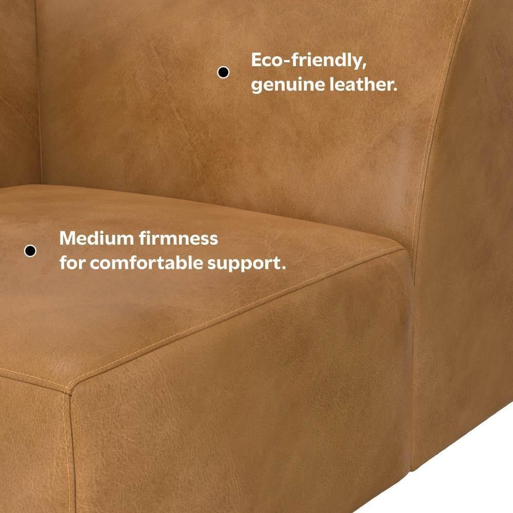 Stylish Modern Brown Wood Rex Modular Corner Sofa Unit.