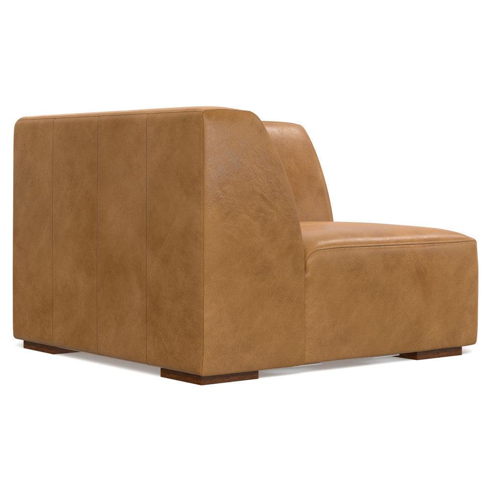 Stylish Modern Brown Wood Rex Modular Corner Sofa Unit.
