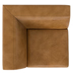 Stylish Modern Brown Wood Rex Modular Corner Sofa Unit.