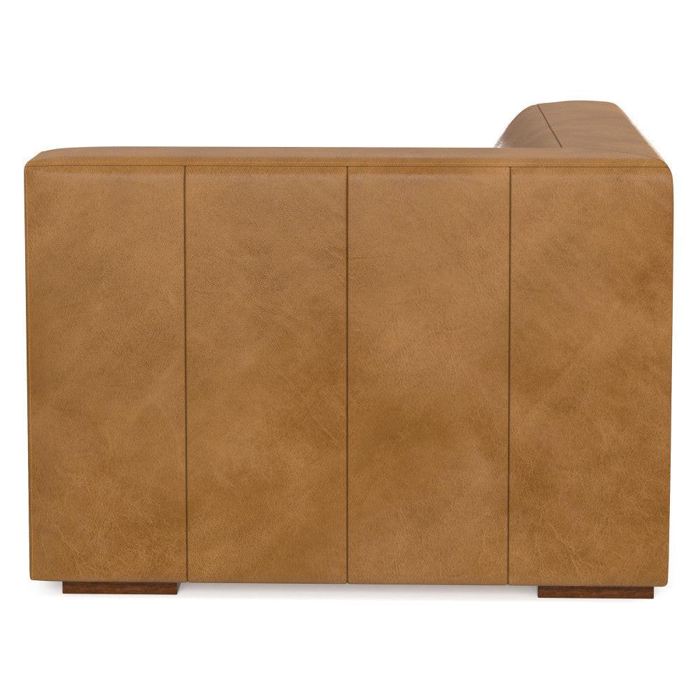Stylish Modern Brown Wood Rex Modular Corner Sofa Unit.