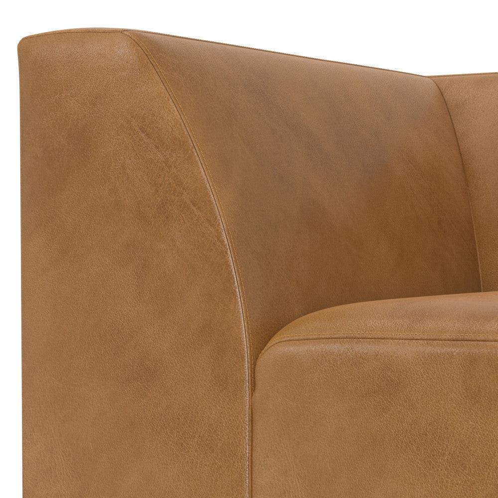 Stylish Modern Brown Wood Rex Modular Corner Sofa Unit.