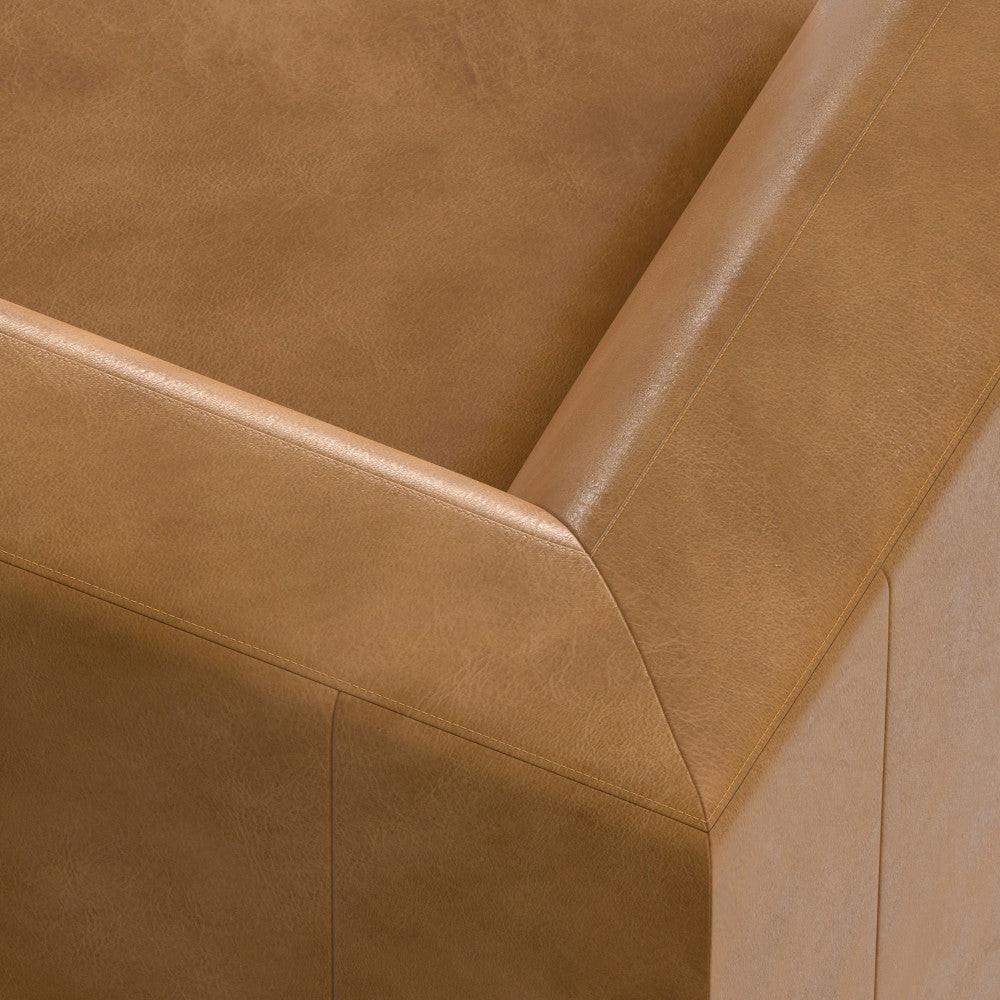 Stylish Modern Brown Wood Rex Modular Corner Sofa Unit.