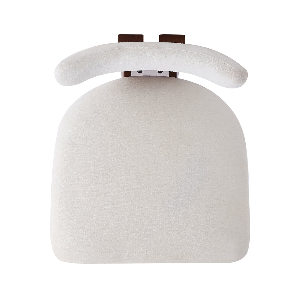 26.5'' Stylish Round Stools with Low Back - Comfortable Upholstered Seat & Black Metal Frame for Kitchen & Dining