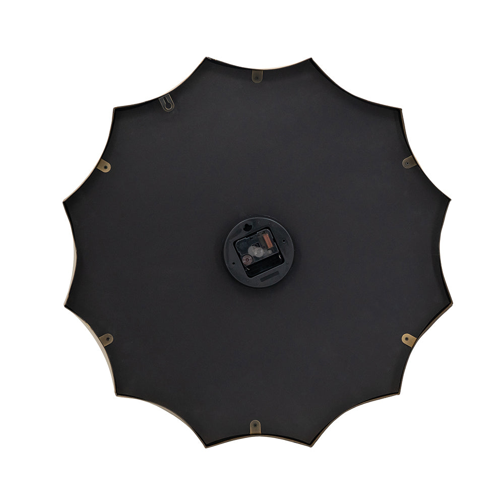 23.5x2.5x23.5' Vintage Roman Numeral Wall Clock with Gold Trim