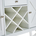 Bar cabinet Console Table with 2-Door Cabinet & 1 Drawers, Coffee Bar, Wine rack,Entryway Table with Storage Shelf, Sofa Tables Buffet Sideboard for Kitchen, Hallway, Dining, Living Room, White