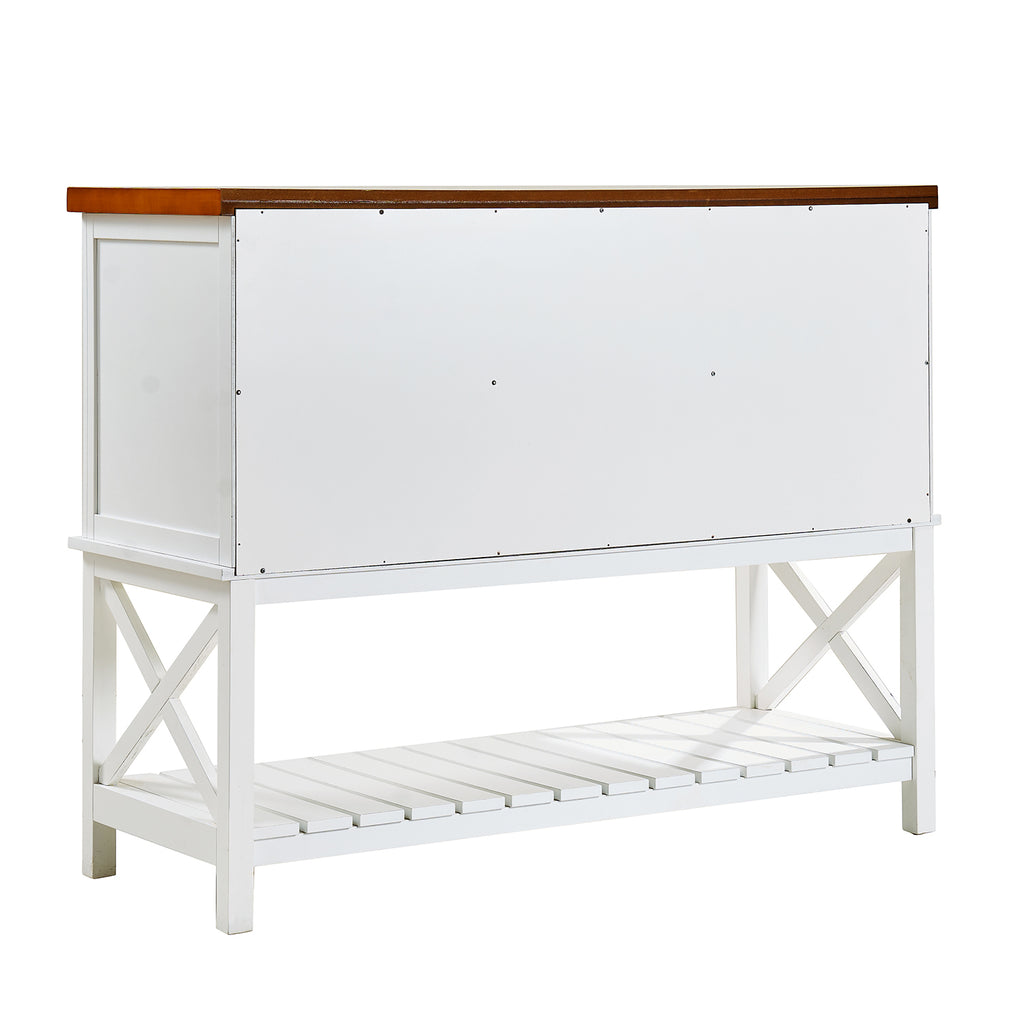 Bar cabinet Console Table with 2-Door Cabinet & 1 Drawers, Coffee Bar, Wine rack,Entryway Table with Storage Shelf, Sofa Tables Buffet Sideboard for Kitchen, Hallway, Dining, Living Room, White