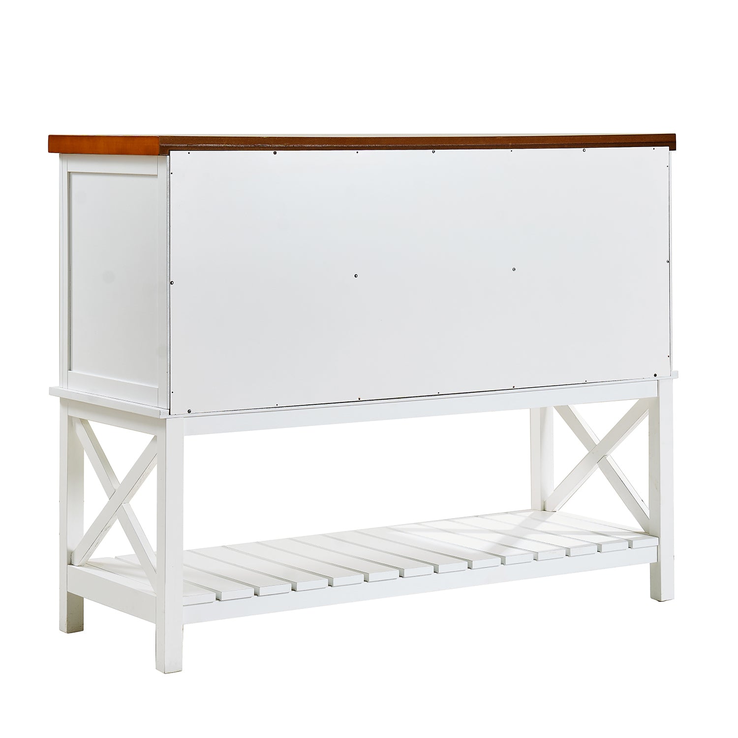 Bar cabinet Console Table with 2-Door Cabinet & 1 Drawers, Coffee Bar, Wine rack,Entryway Table with Storage Shelf, Sofa Tables Buffet Sideboard for Kitchen, Hallway, Dining, Living Room, White