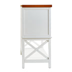 Bar cabinet Console Table with 2-Door Cabinet & 1 Drawers, Coffee Bar, Wine rack,Entryway Table with Storage Shelf, Sofa Tables Buffet Sideboard for Kitchen, Hallway, Dining, Living Room, White