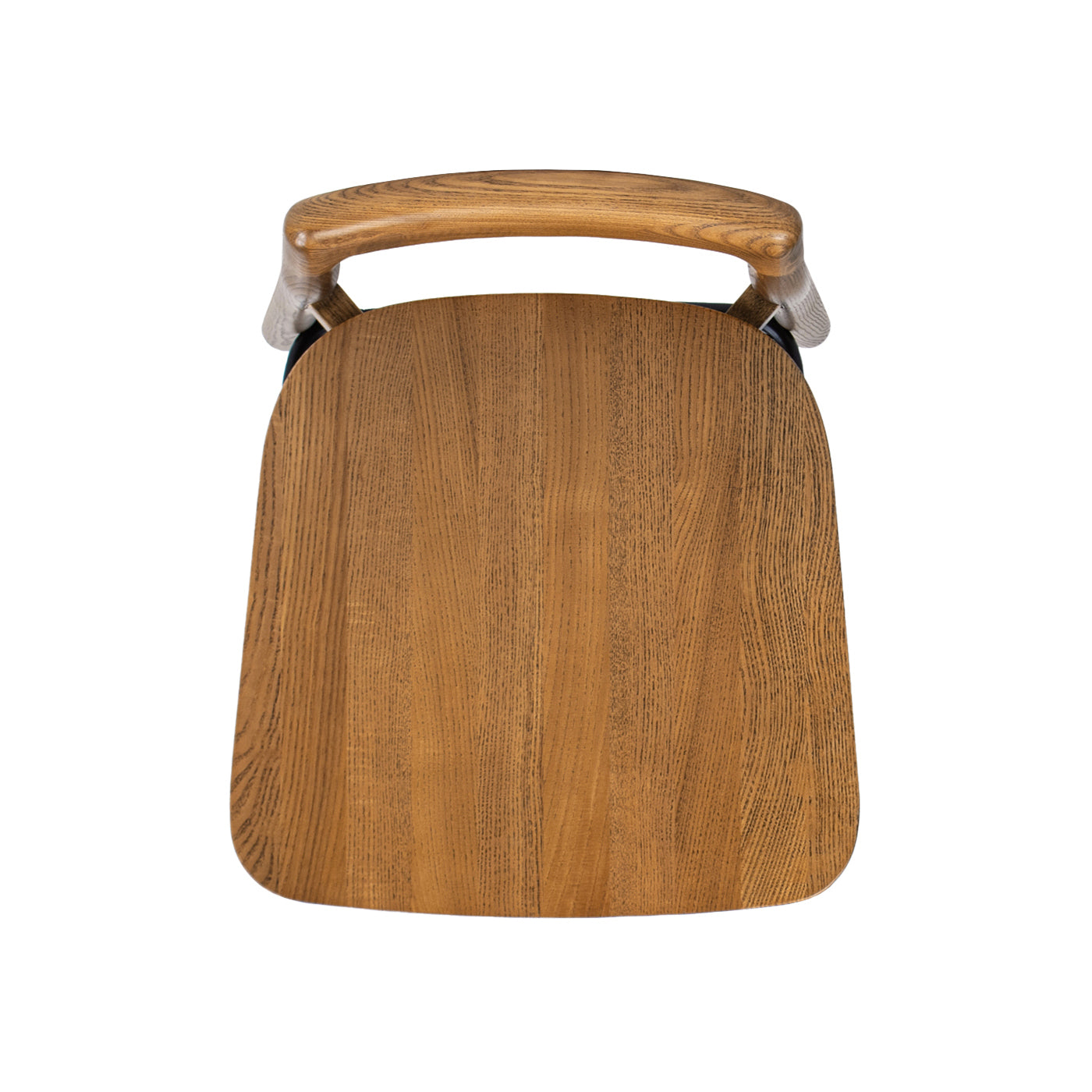 Sven 26.5' Modern Minimalist Low Back Wood Counter Stool, Dark Brown Walnut