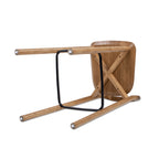 Sven 30' Modern Minimalist Low Back Wood Barstool, Natural Blonde Ash Wood Bar Stools