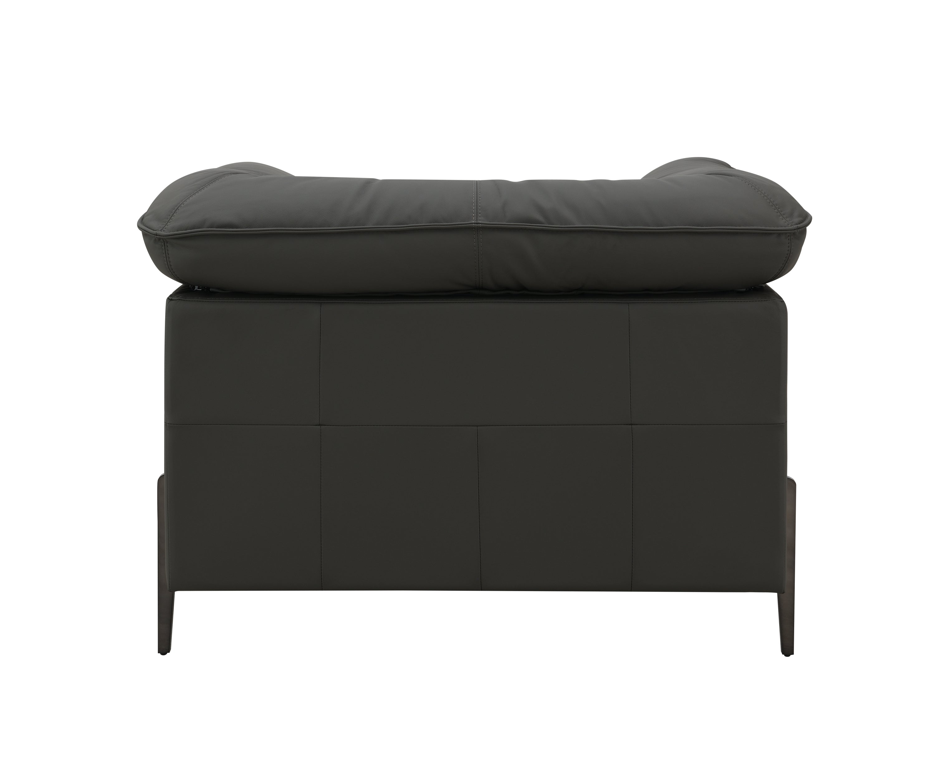 Tadi Black Top Grain Leather Chair