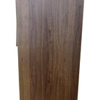 57'' Tall Metal 4 Flip Doors Cabinet, with Ample Storage Space for Bedroom, Office, Living Room, Hallway, Entryway (Walnut) Storage Cabinet