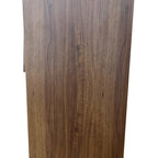 57'' Tall Metal 4 Flip Doors Cabinet, with Ample Storage Space for Bedroom, Office, Living Room, Hallway, Entryway (Walnut) Storage Cabinet