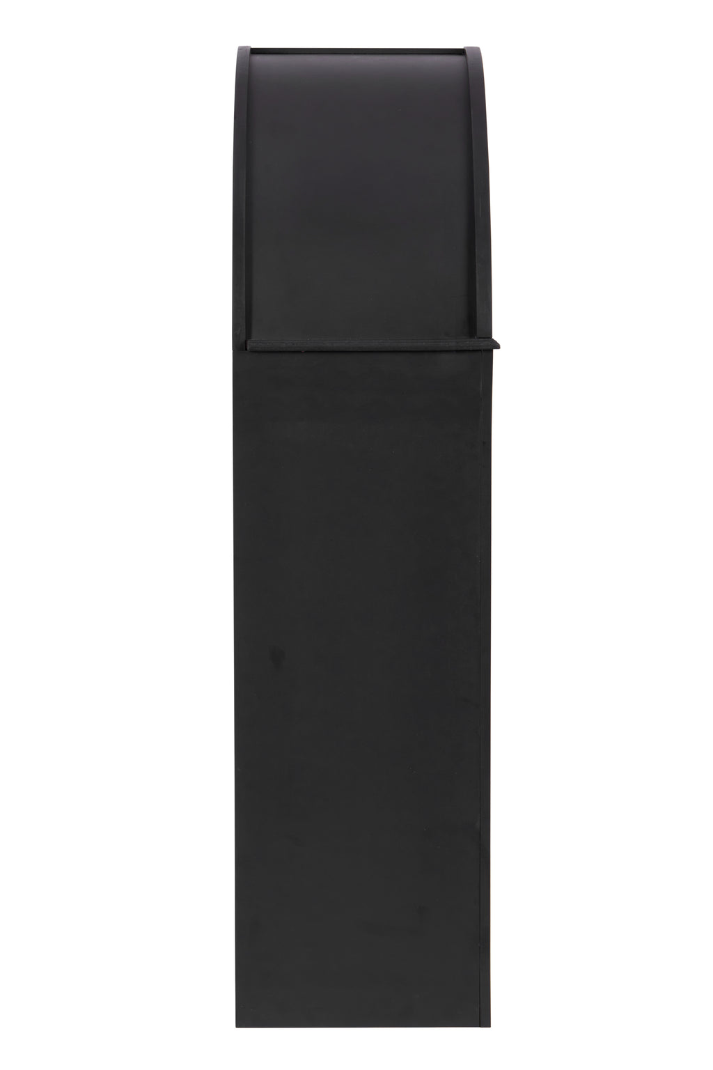 Bookcase, 4-Shelf Tall Bookshelf, 45.66' Wood Open Display Floor Arched Bookcase, Large Storage Organizer for Library, Bedroom, and Living Room (Black)