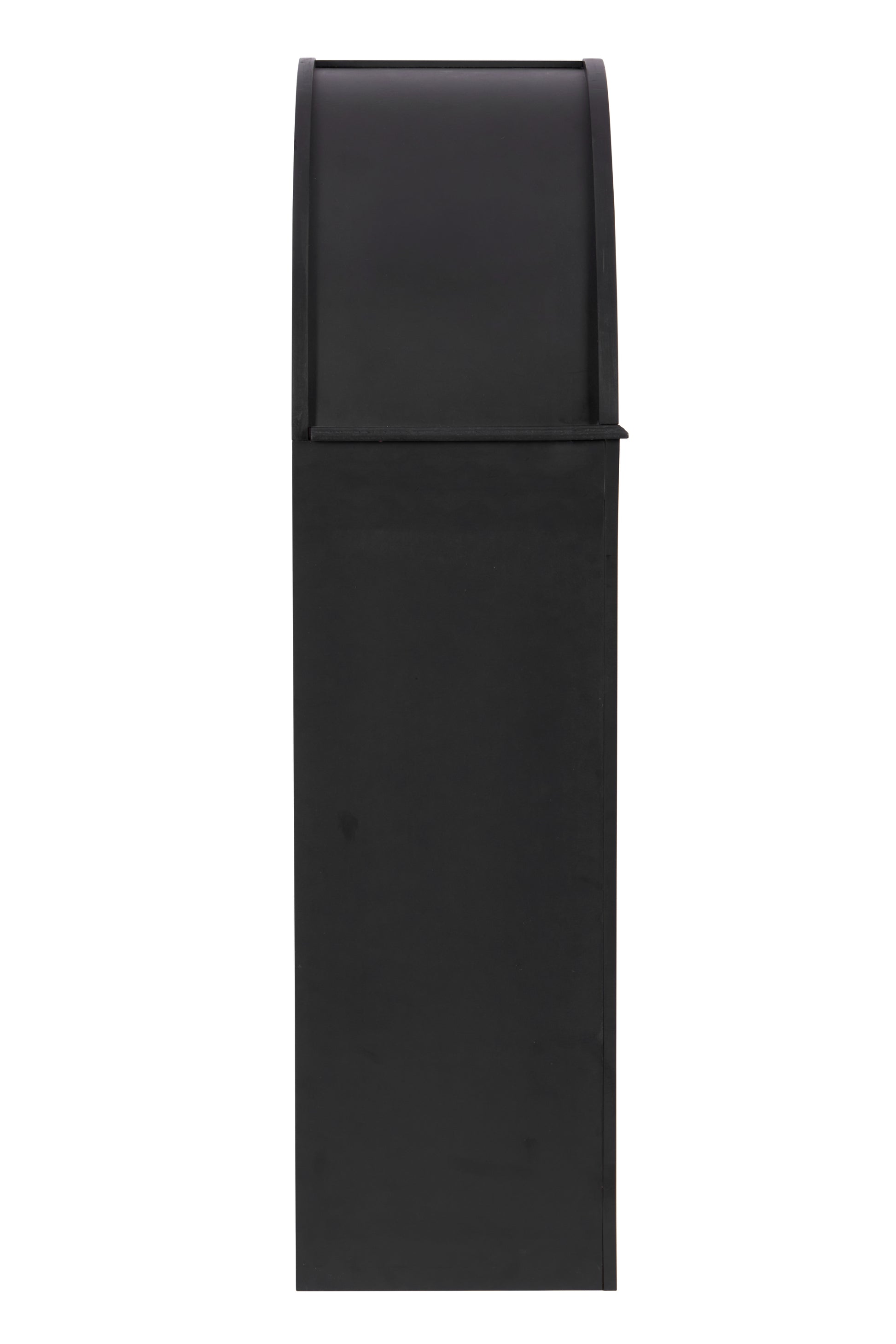 Bookcase, 4-Shelf Tall Bookshelf, 45.66' Wood Open Display Floor Arched Bookcase, Large Storage Organizer for Library, Bedroom, and Living Room (Black)