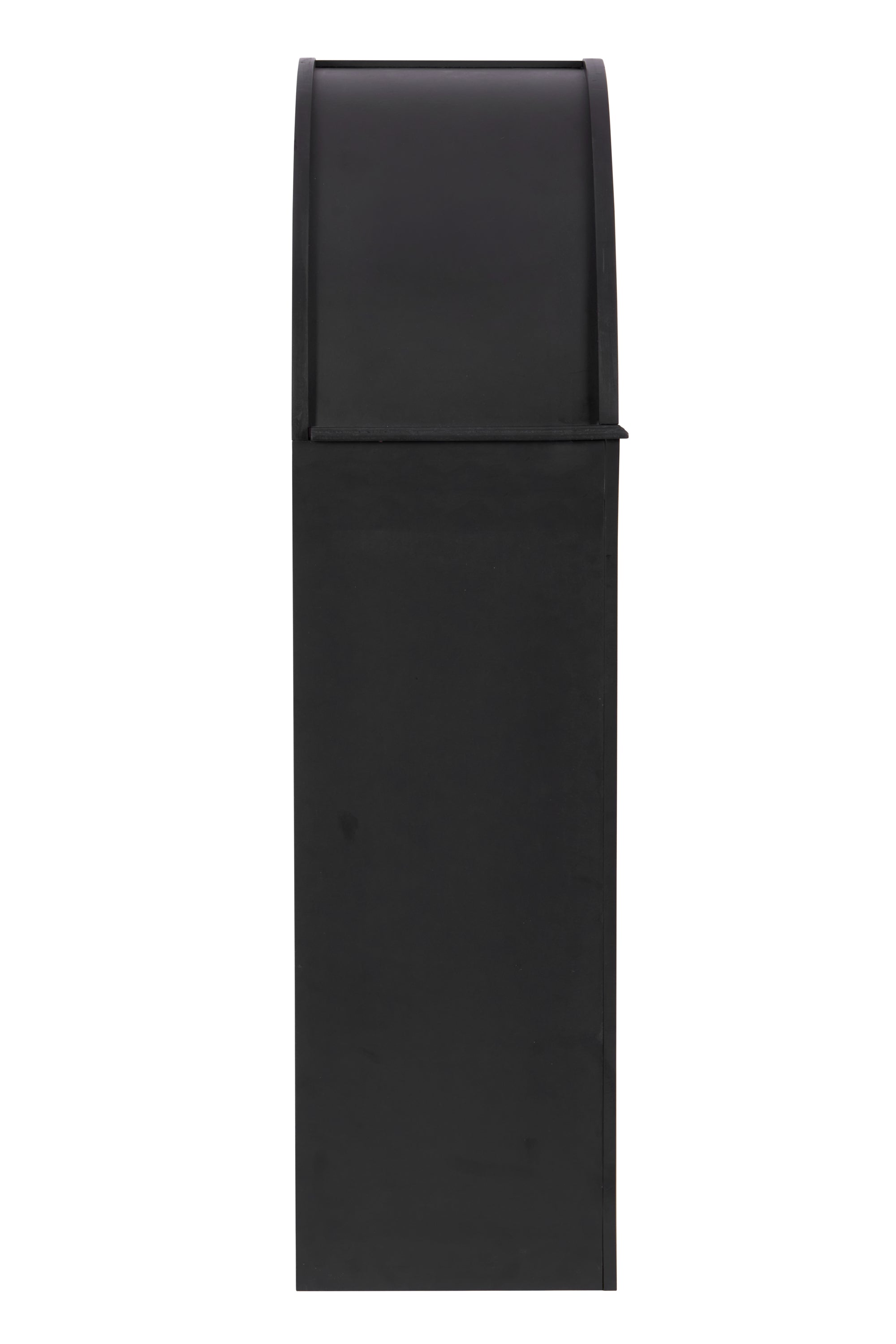 Bookcase, 4-Shelf Tall Bookshelf, 45.66' Wood Open Display Floor Arched Bookcase, Large Storage Organizer for Library, Bedroom, and Living Room (Black)