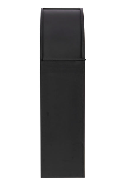 Bookcase, 4-Shelf Tall Bookshelf, 45.66' Wood Open Display Floor Arched Bookcase, Large Storage Organizer for Library, Bedroom, and Living Room (Black)