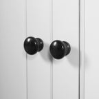 67.2' Tall Bathroom Storage Cabinet with Tempered Glass Doors, Adjustable Shelves & Drawer – Modern Freestanding Linen Tower, Soft-Close Design