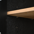 73.25'' Tall Vintage Display Cabinet with Double Glass Doors, Traditional Style China Cabinet Curio Cabinet for Collectibles for Hallways Living Room, Kitchen, Home, Studio or Workspace - Black - Groovy Boardz