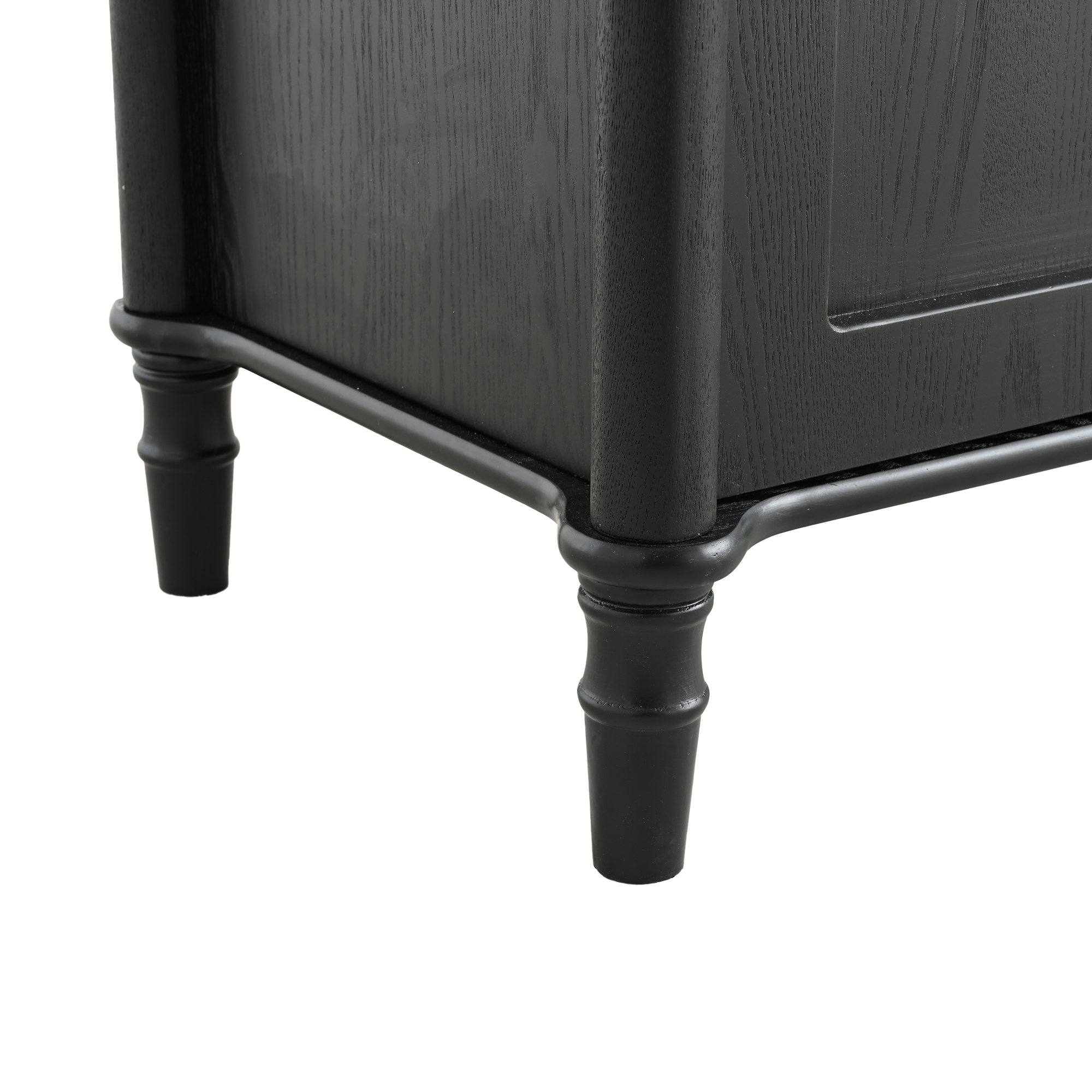 73.25'' Tall Vintage Display Cabinet with Double Glass Doors, Traditional Style China Cabinet Curio Cabinet for Collectibles for Hallways Living Room, Kitchen, Home, Studio or Workspace - Black - Groovy Boardz