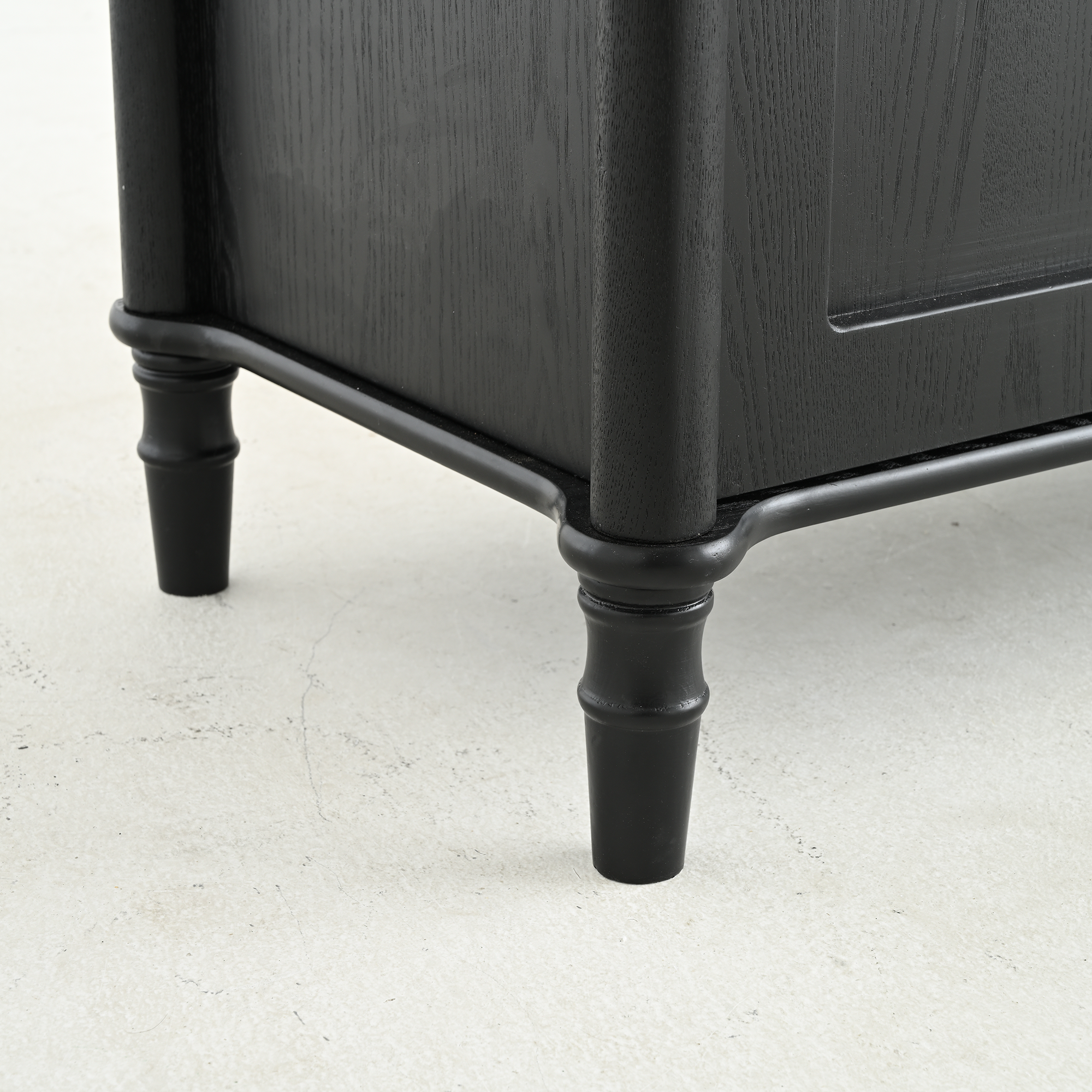 73.25'' Tall Vintage Display Cabinet with Double Glass Doors, Traditional Style China Cabinet Curio Cabinet for Collectibles for Hallways Living Room, Kitchen, Home, Studio or Workspace - Black - Groovy Boardz