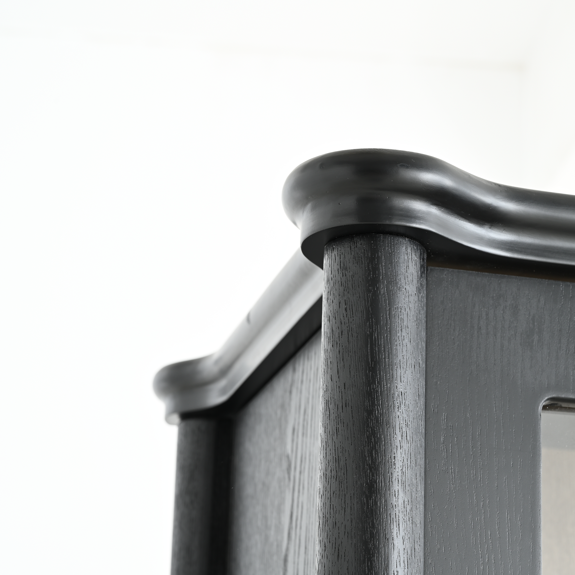 73.25'' Tall Vintage Display Cabinet with Double Glass Doors, Traditional Style China Cabinet Curio Cabinet for Collectibles for Hallways Living Room, Kitchen, Home, Studio or Workspace - Black - Groovy Boardz