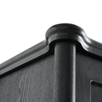 73.25'' Tall Vintage Display Cabinet with Double Glass Doors, Traditional Style China Cabinet Curio Cabinet for Collectibles for Hallways Living Room, Kitchen, Home, Studio or Workspace - Black - Groovy Boardz