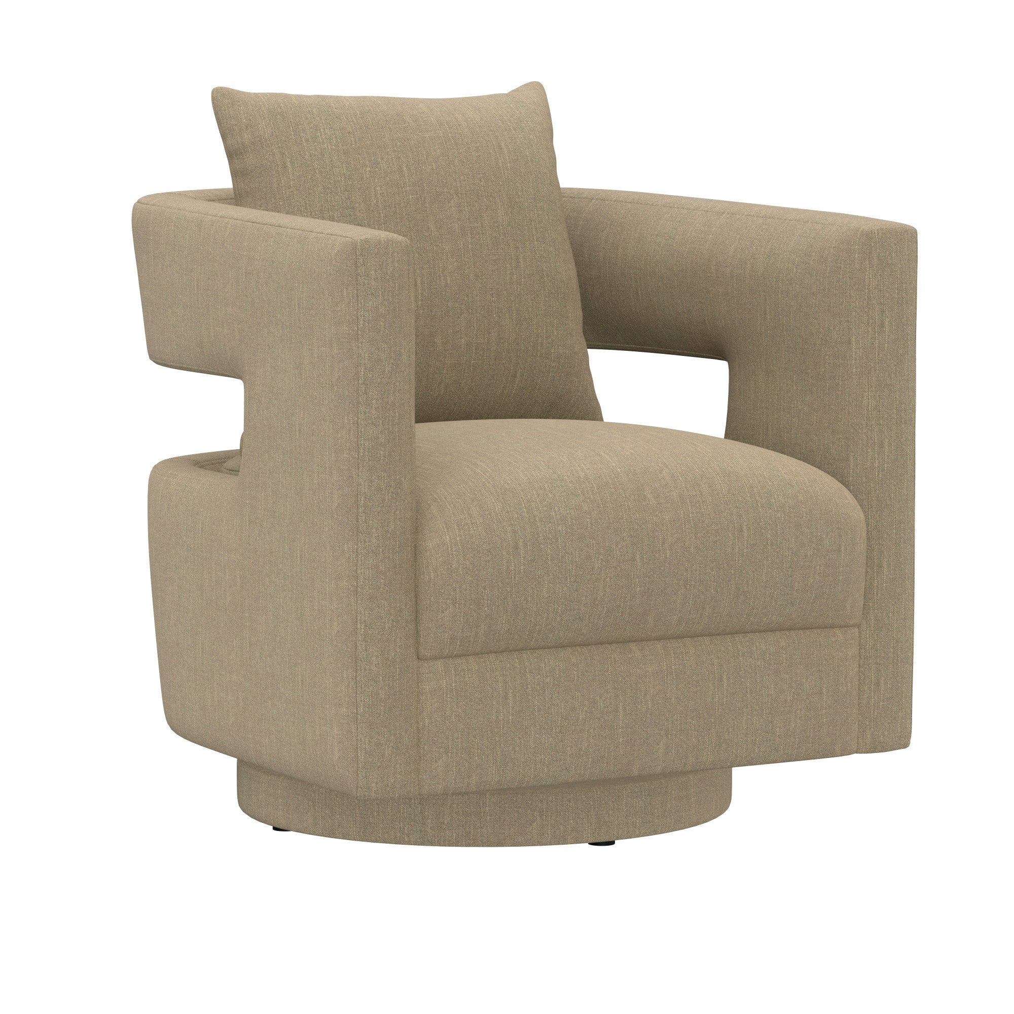 Tan Swivel Chair Accent Chair