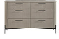 6 Drawer Dresser - Taupe