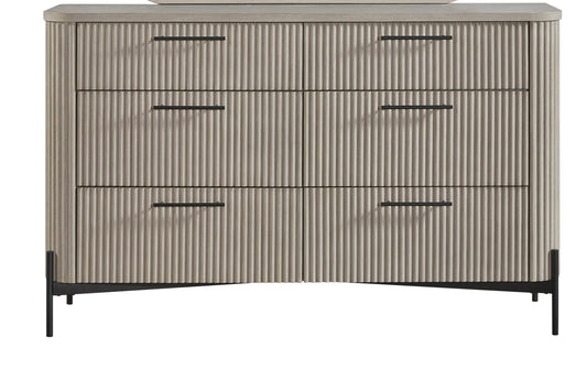 6 Drawer Dresser - Taupe