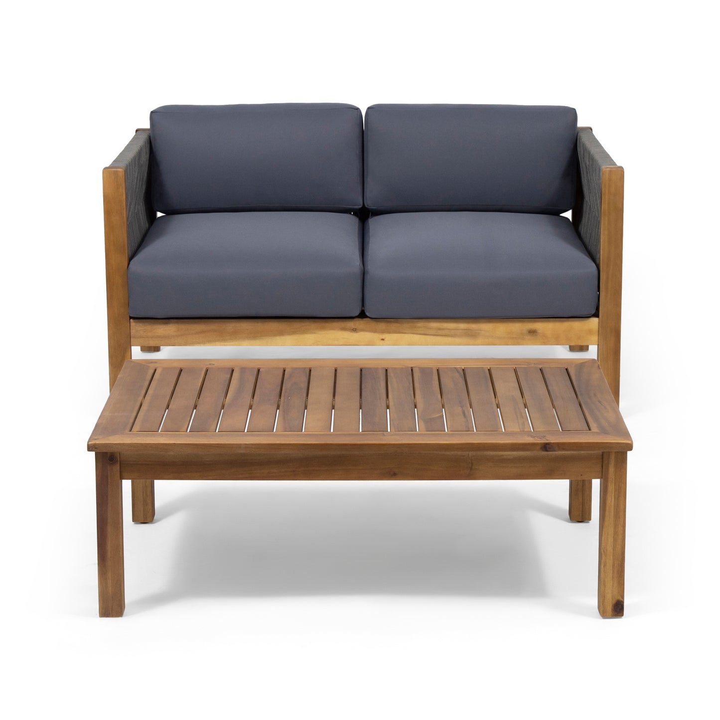 LAUREL Outdoor 4 Seater Chat Set_LOVESEAT & COFFEE TABLE & CLUB CHAIR - Groovy Boardz