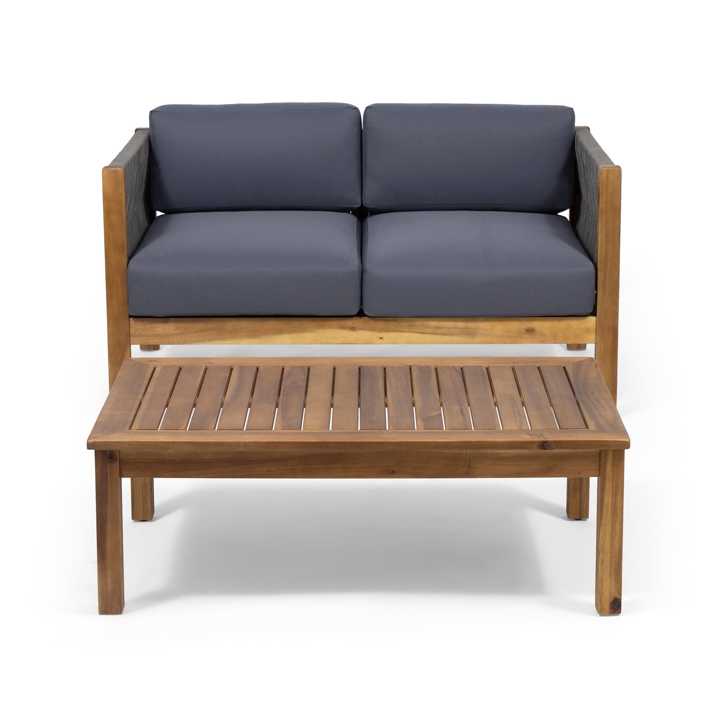 LAUREL Outdoor 4 Seater Chat Set_LOVESEAT & COFFEE TABLE & CLUB CHAIR - Groovy Boardz