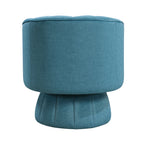 Dark Teal Velvet Accent Chair Modern Luxury Living Room Furniture, 1pc Swivel Chair Comfortable Barrel Back