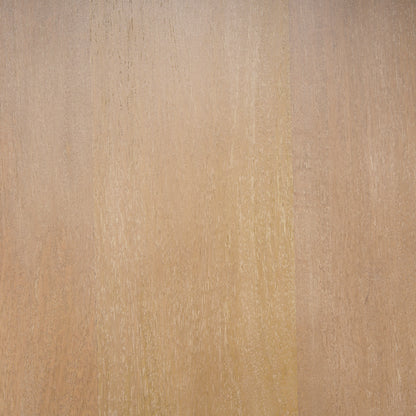 Terra Round Wood Fluted Coffee Table with Lift-Top Storage