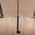 Terra Round Wood Fluted Coffee Table with Lift-Top Storage