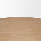 Terra Round Wood Fluted Coffee Table with Lift-Top Storage