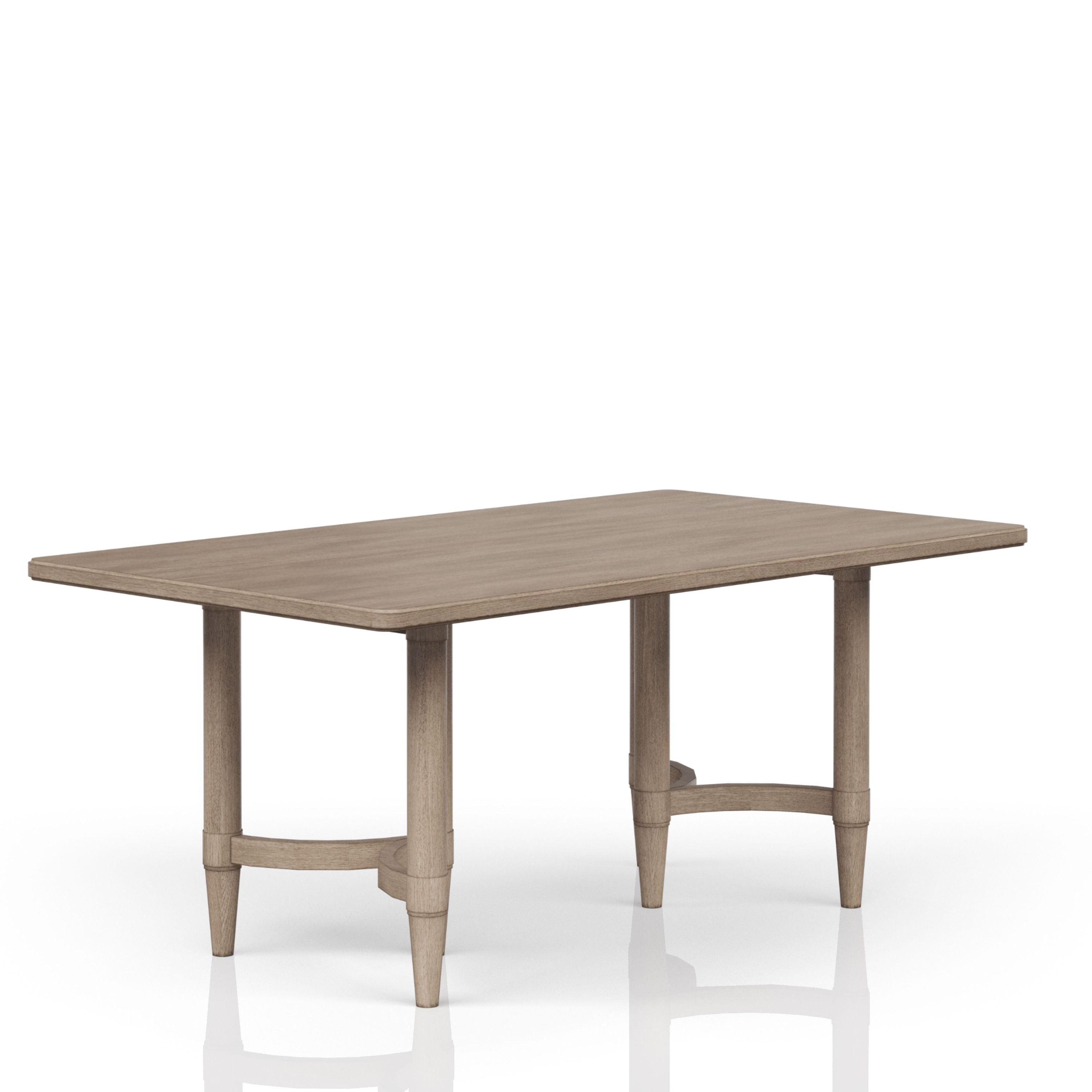 Counter Height Dining Table in Sand Colored Finish