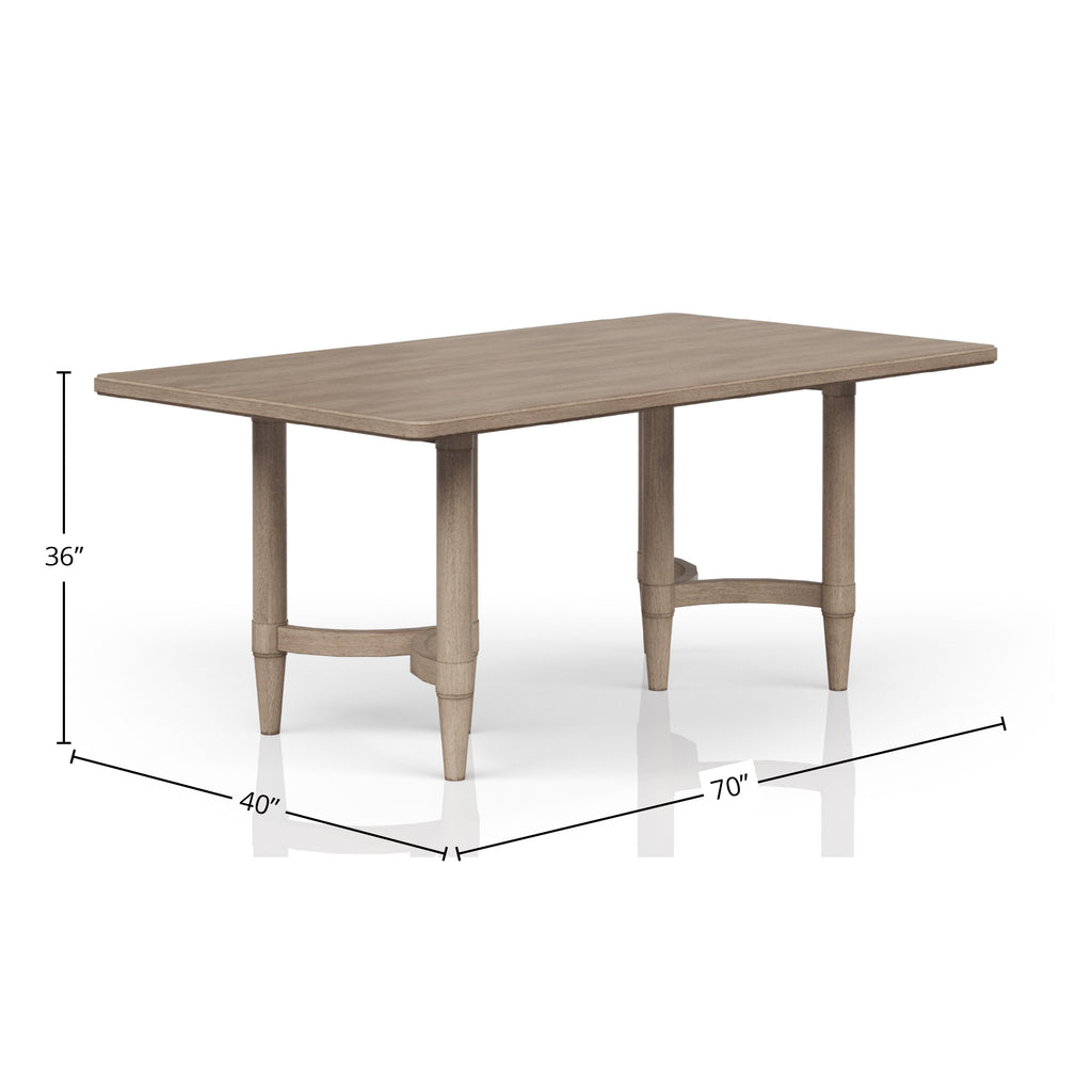 Counter Height Dining Table in Sand Colored Finish