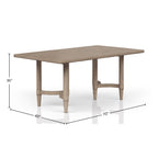 Counter Height Dining Table in Sand Colored Finish