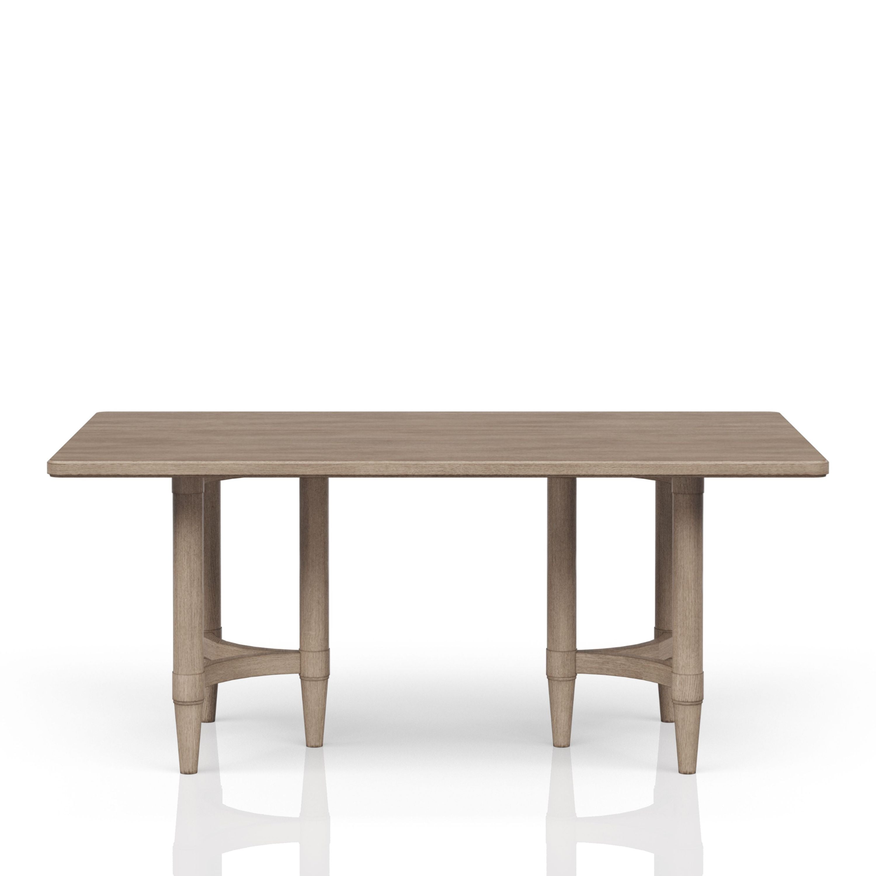 Counter Height Dining Table in Sand Colored Finish
