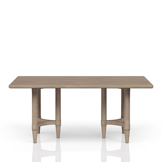 Counter Height Dining Table in Sand Colored Finish