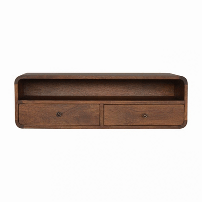 Floating Chestnut Open Console