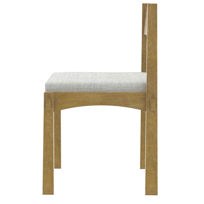 TREXM 7-Piece Retro Dining Table Set for 6, Wood Dining Table Set for 6 with Upholstered Chairs for kitchen & Dining Room (Natural Wood Wash)