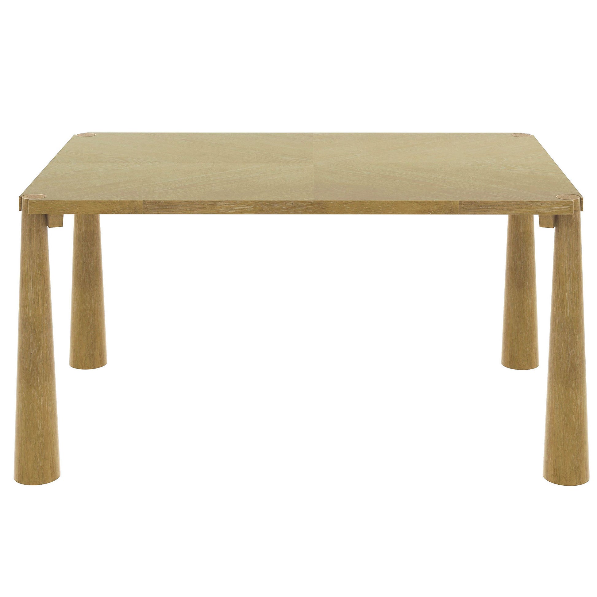 TREXM 7-Piece Retro Dining Table Set for 6, Wood Dining Table Set for 6 with Upholstered Chairs for kitchen & Dining Room (Natural Wood Wash)