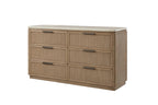 Dresser - Rope Drawer Fronts - Toffee