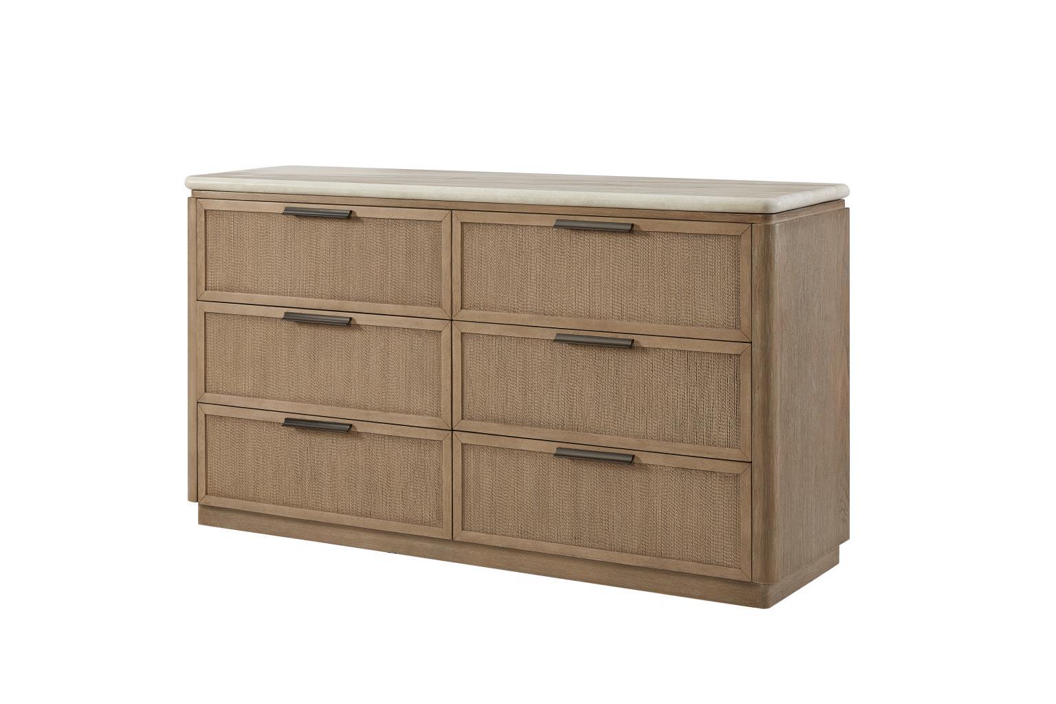 Dresser - Rope Drawer Fronts - Toffee